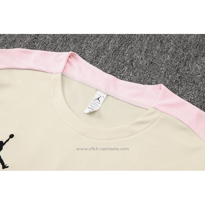 Chandal del Paris Saint-Germain Jordan Manga Corta 2024-2025 Amarillo - Pantalon Corto